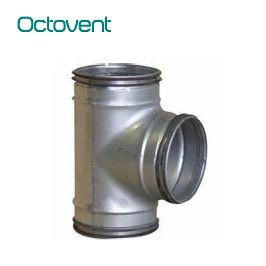 Wholesale Industrial Galvanized Steel Round Air Duct T