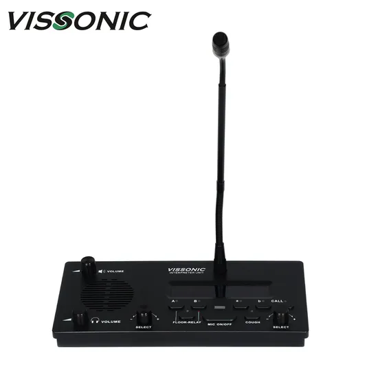Vissonic Full Digital Simultaneous Interpretation IR Language Distribution System 64 Channels Interpreter Desk 