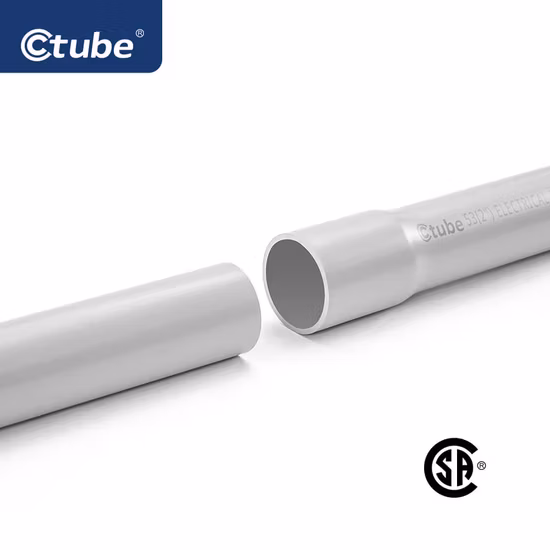 UL651 Impact Resistant Schedule 40 Electrical Rigid PVC Conduit Pipe for Wire Protection