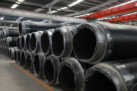 Pre Insulated HDPE Pipe with Polyurethane Foam Insulated Carbon Seamless Steel Pipe 